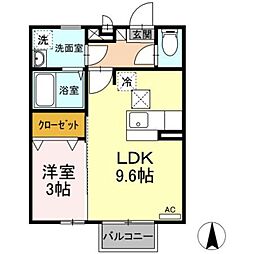 ラクリアス 1LDKの間取図画像