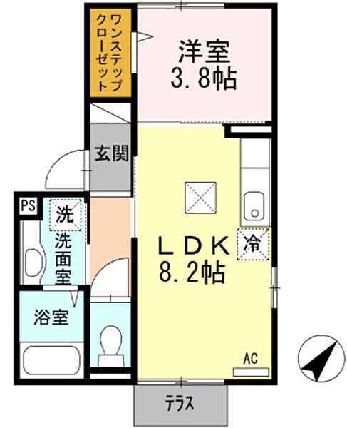 兵庫県神戸市灘区永手町１丁目(賃貸アパート1LDK・1階・31.98㎡)の写真 その2