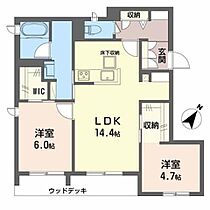 カナデル 0101 ｜ 大阪府茨木市彩都あさぎ４丁目2-33（賃貸アパート2LDK・1階・63.81㎡） その2