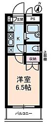 アーバンフォレスト 1Kの間取図画像