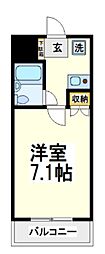 サンパレス吉祥寺 1Kの間取図画像