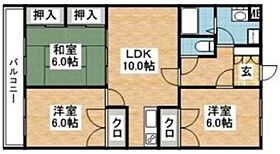 サンメイト草場 203 ｜ 福岡県糟屋郡篠栗町田中１丁目5-26（賃貸マンション3LDK・2階・61.00㎡） その2