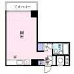 桜ケ丘イン ワンルームの間取図画像