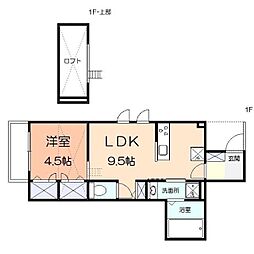 ラ ルーチェ 櫻 1LDKの間取図画像