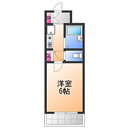 グリンヒルズM.S 1Kの間取図画像