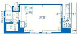 ライオンズマンション渋谷 ワンルームの間取図画像