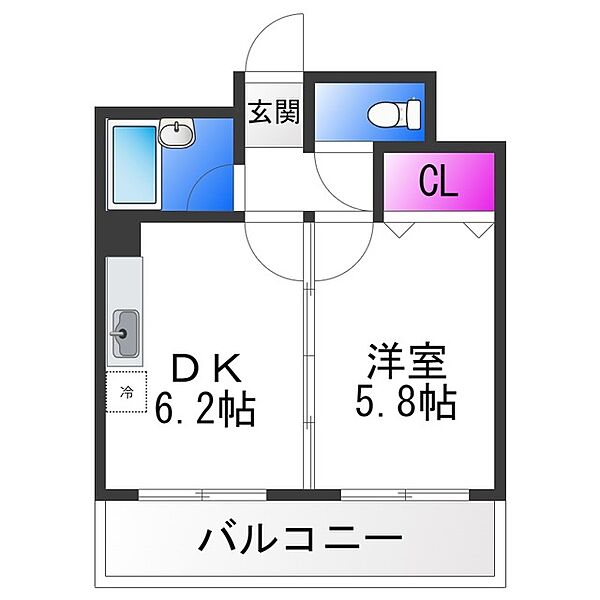 ラピタ ｜大阪府大阪市平野区喜連東５丁目(賃貸マンション1DK・2階・29.77㎡)の写真 その2