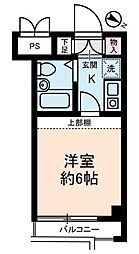 アムス小岩WEST 1Kの間取図画像