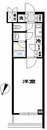 ルーブル祐天寺 1Kの間取図画像