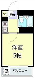 クリスタル三軒茶屋パート1 1Kの間取図画像