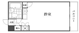 マリオン川崎テクノウィング川崎 ワンルームの間取図画像