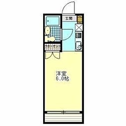 ハイランド伊藤 1Kの間取図画像