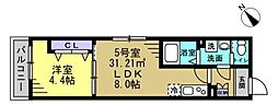 間取図画像 1LDK