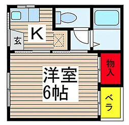 間取図画像 1K