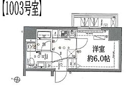 AZEST立石R 10階1Kの間取り