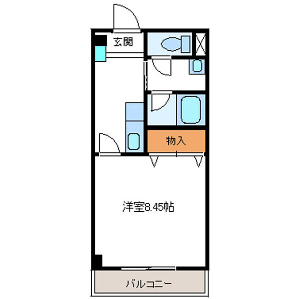 エヴァーウッド 305｜埼玉県久喜市久喜中央４丁目(賃貸マンション1K・3階・28.40㎡)の写真 その2