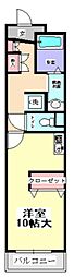 グレースカシワ 1Kの間取図画像