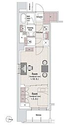 ＴＲＡＣＫ渋谷本町 9階2Kの間取り