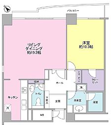 四番町プラザ 7階1LDKの間取り