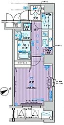 メインステージ上野 1Kの間取図画像