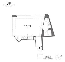 渋谷区東2丁目マンション ワンルームの間取図画像