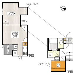 ＣＢ子飼本町グレーシア 2階1Kの間取り