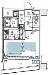 フェルクルール田端ルネサンスコート 3階1Kの間取り