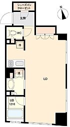 プライマル杉並方南町 1階ワンルームの間取り