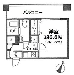 VILLENEUVE 1Kの間取図画像