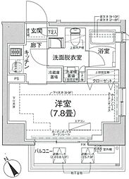 アイル プレミアム駒込 10階1Kの間取り