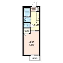 グランシード・S 1Kの間取図画像