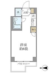 ウィンベル錦糸町NO3 ワンルームの間取図画像