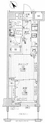 日神デュオステージ三ノ輪 1DKの間取図画像