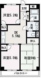 ロアール成増 3DKの間取図画像