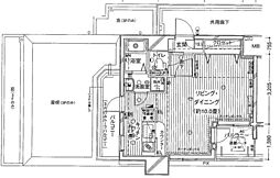 プレール天王洲アイル弐番館 1Kの間取図画像