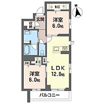 プレクシアガーデン 00301 ｜ 埼玉県川口市西川口５丁目282-1（賃貸マンション2LDK・3階・62.75㎡） その2