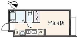 第1サニーコート ワンルームの間取図画像