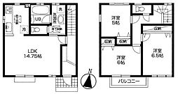 ＳＨＵＫＵＲＡ新秋津 3LDKの間取り