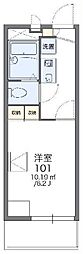 レオパレスクレスト 1Kの間取図画像