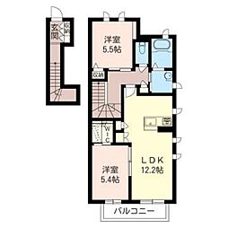 間取図画像 2LDK