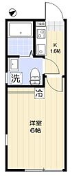 西東京市下保谷2丁目アパート 1Kの間取図画像