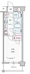 デュオステージ品川西大井 1Kの間取図画像