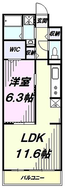 サニー 103｜埼玉県所沢市緑町３丁目(賃貸アパート1LDK・1階・42.59㎡)の写真 その2