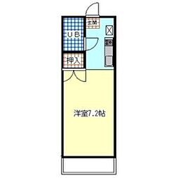 ロイヤル国立 1Kの間取図画像