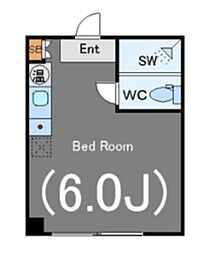 DIAMONDRESIDENCE西神田 ワンルームの間取図画像