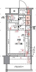 コムレジ赤羽 ワンルームの間取図画像