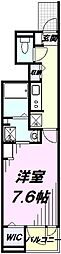 モンベル 1Kの間取図画像