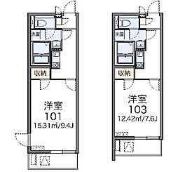 レオネクスト和光南MS 1Kの間取図画像