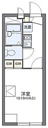 レオパレスピーヌス 1Kの間取図画像
