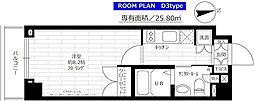ステージグランデ宮崎台 1Kの間取図画像